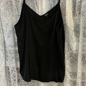 Torrid Sophie Leopard texture satin Black Camisole